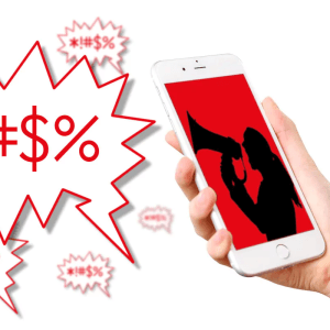 Symbolbild Hate Speech mit Smartphone und Sprechblase