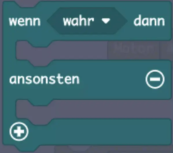 Screenshot einer Bedingung Scratch