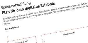 Spieleentwicklung Arbeitsblatt
