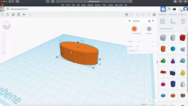 Zahnpasta-Quetscher Modellierung in 3D-Programm