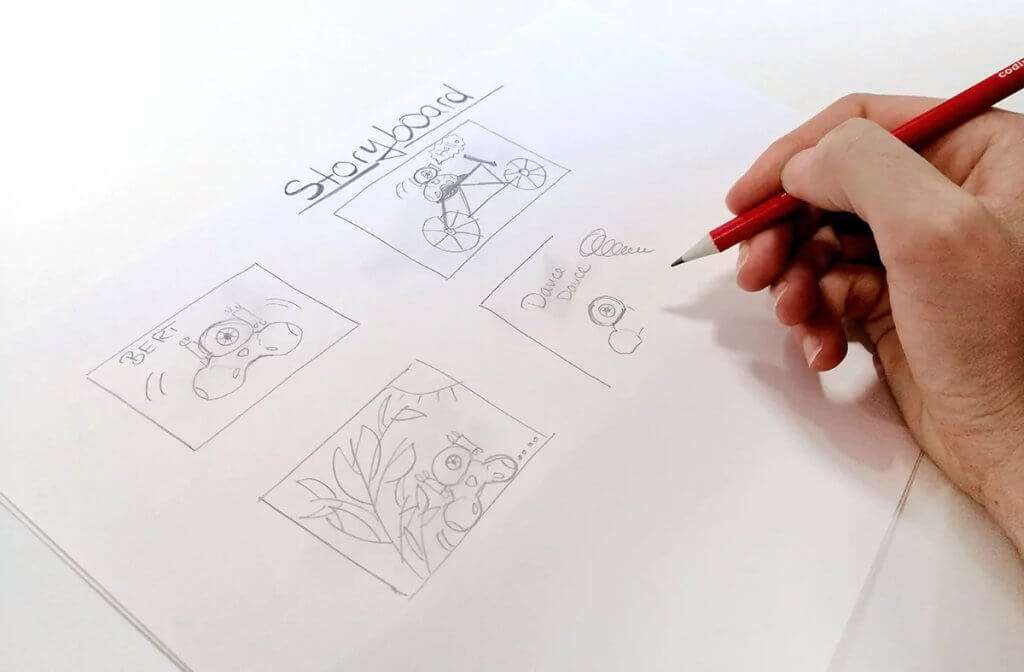 Storyboard Zeichnung