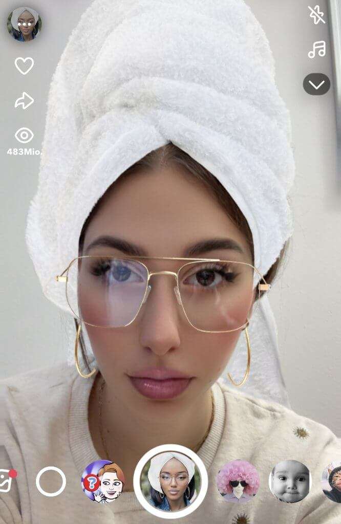 Face-Filter mit KI - Beispiel 3