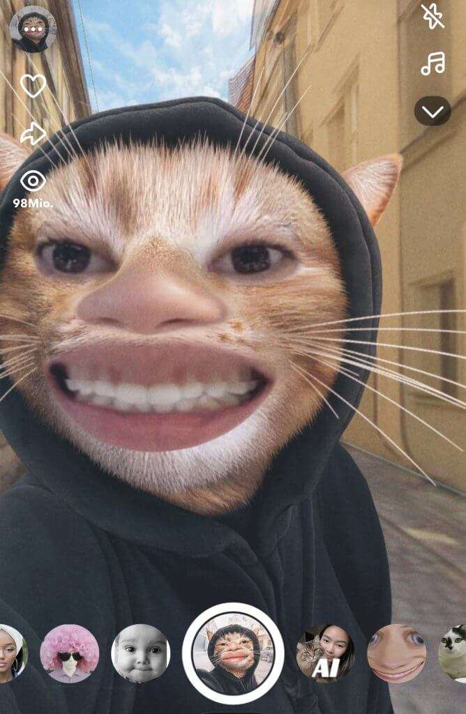 Face-Filter mit KI - Beispiel 2