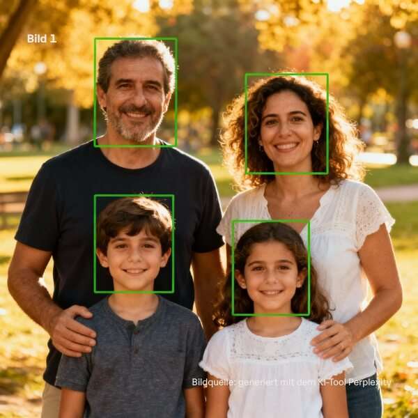 Konzept Face-Filter mit KI - Bild 1_Gesichtserfassung (Quelle: Perplexity)