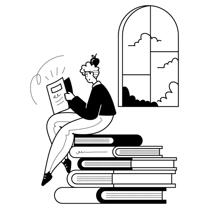 Bibliothek Illustration