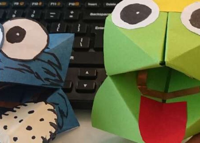 Himmel und Hölle Spiel aus Papier