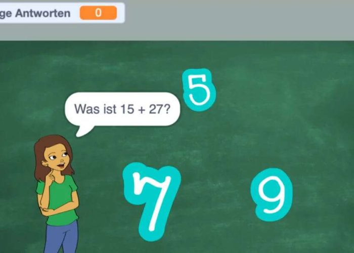 Mathequiz in Scratch