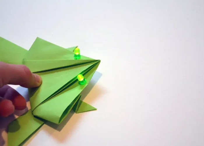Origamifrosch mit LED's