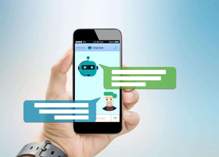Smartphone mit Chatbot