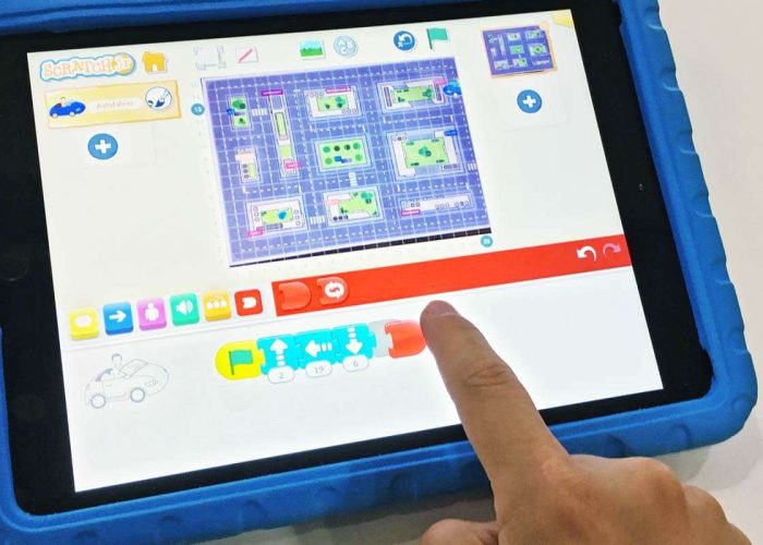 Verkehrswegeplanung mit Scratch Jr Screenshot